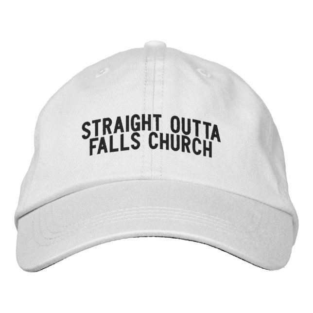 Gorra Bordada Sombrero de Falls Church Virginia (Anverso)