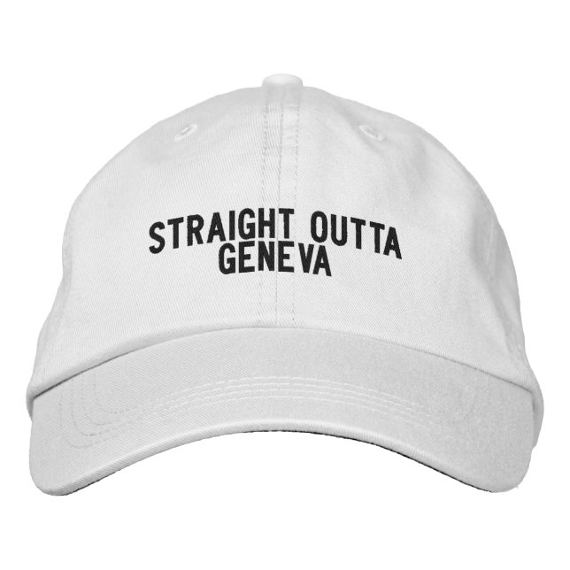Gorra Bordada Sombrero de Ginebra Illinois (Anverso)