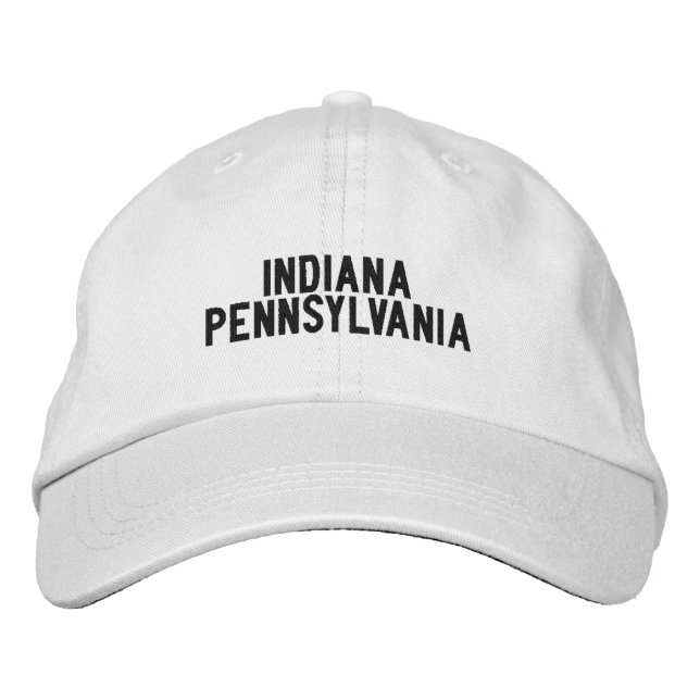 Gorra Bordada Sombrero de Indiana Pennsylvania (Anverso)