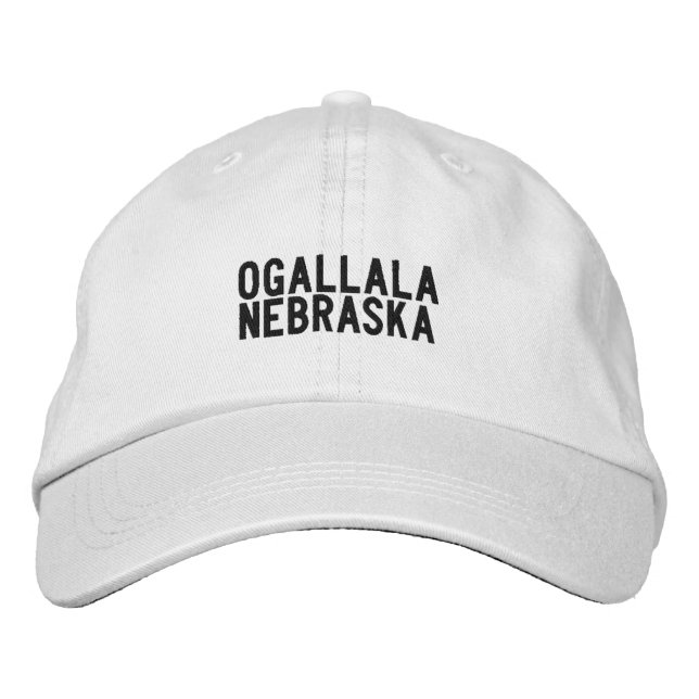 Gorra Bordada Sombrero de Ogallala Nebraska (Anverso)