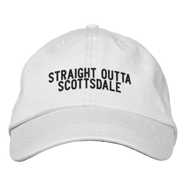 Gorra Bordada Sombrero de Scottsdale Arizona (Anverso)