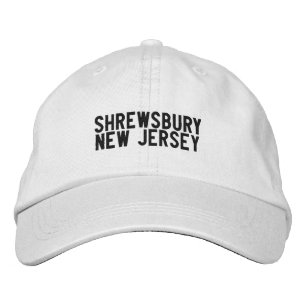 Gorra Bordada Sombrero de Shrewsbury Nueva Jersey