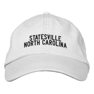 Gorra Bordada Sombrero de Statesville Carolina del Norte