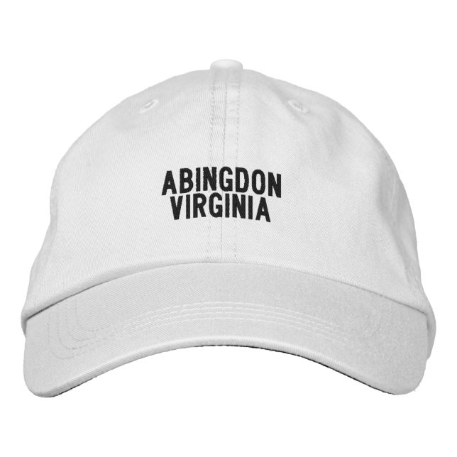 Gorra Bordada Sombrero de Virginia Abingdon (Anverso)