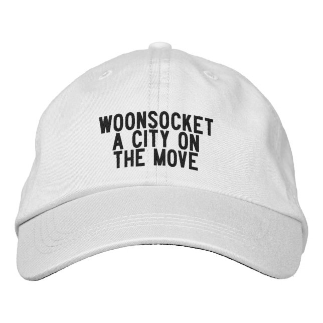 Gorra Bordada Sombrero de WOONSOCKET Rhode Island (Anverso)