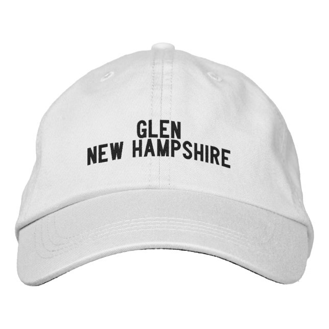 Gorra Bordada Sombrero Glen New Hampshire (Anverso)