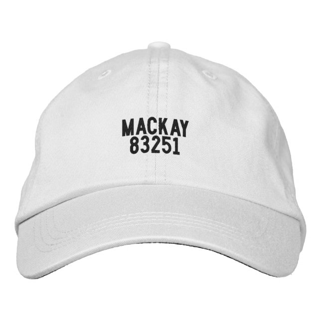 Gorra Bordada Sombrero Mackay Idaho (Anverso)