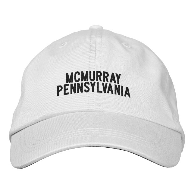 Gorra Bordada Sombrero McMurray Pennsylvania (Anverso)