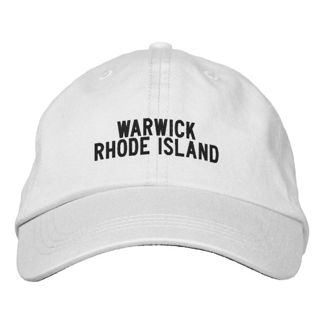 Gorra Bordada Sombrero Warwick Rhode Island (Anverso)