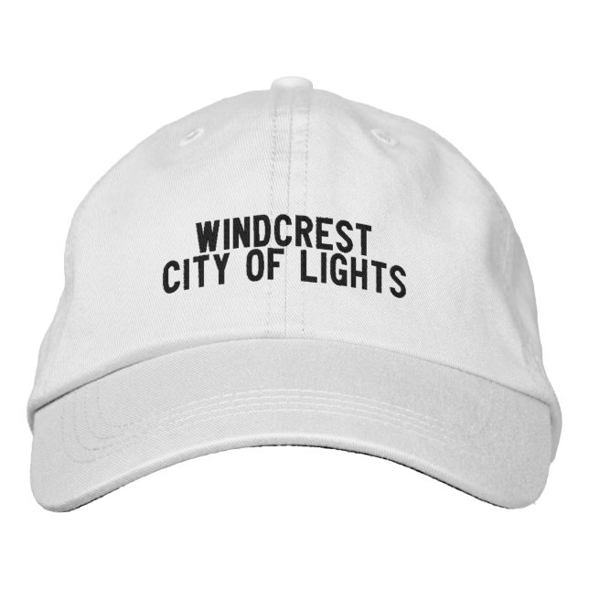 Gorra Bordada sombrero WINDCREST TEXAS (Anverso)