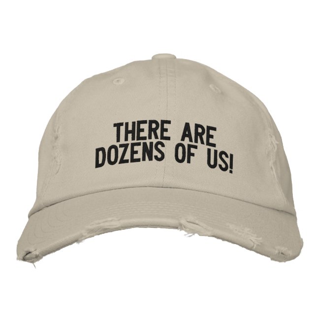 Gorra Bordada "¡Somos docenas!" (Anverso)