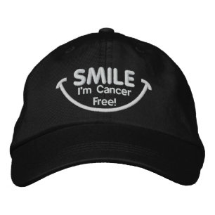 Gorra Bordada Sonríe si soy blanco sin cáncer