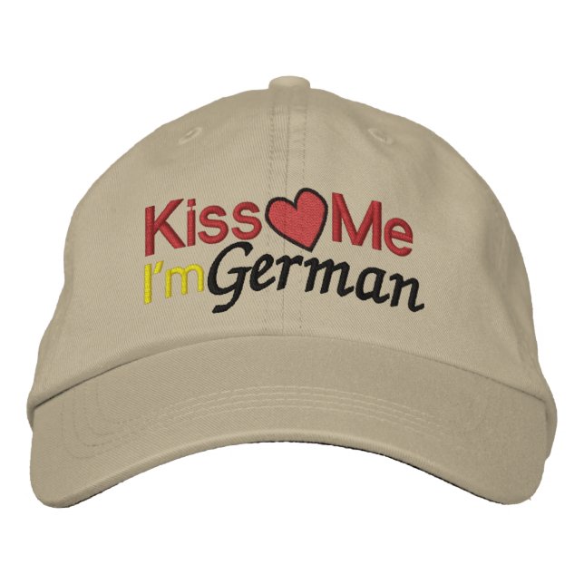 Gorra Bordada Soy alemán por SRF (Anverso)