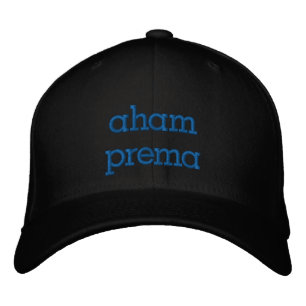 Gorra Bordada soy amor divino aham prema mantra Azul