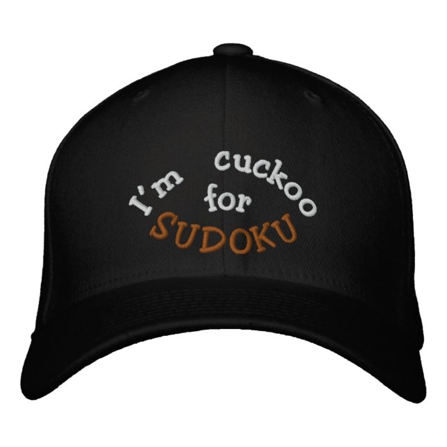 Gorra Bordada Soy cuco por Sudoku (Anverso)
