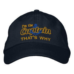 Gorra Bordada Soy el capitán, por eso es cómico