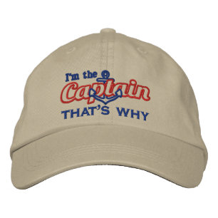 Gorra Bordada Soy el capitán, por eso es cómico
