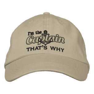 Gorra Bordada Soy el capitán que es porqué es chistoso
