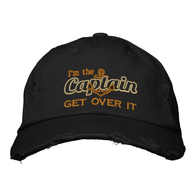 Gorra Bordada Soy el Capitán, súbete de él (Anverso)