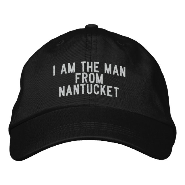 Gorra Bordada Soy el hombre de Nantucket (Anverso)