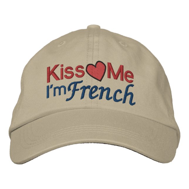 Gorra Bordada Soy francés por SRF (Anverso)