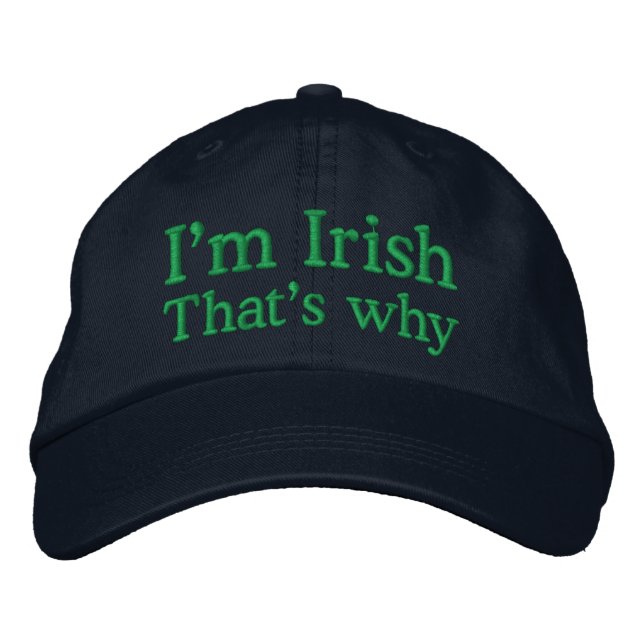 Gorra Bordada Soy irlandés (Anverso)