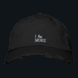 Gorra Bordada Soy más Cita Cute Morado Vintage Negro<br><div class="desc">Cute Personalizado Soy más cito,  rústico bordado en púrpura,  negro afligido gorra de béisbol. Una idea inspiradora de regalo de cumpleaños o accesorio.</div>