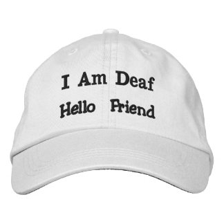 Gorra Bordada SOY SORDO, HOLA AMIGO cap