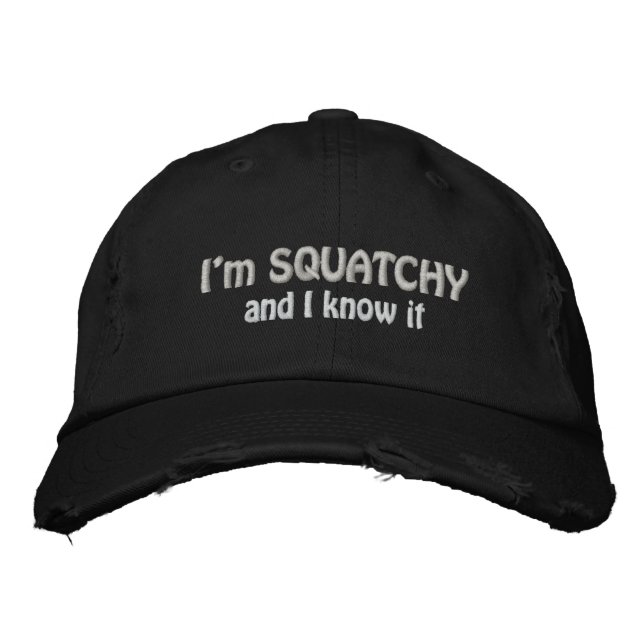 Gorra Bordada Soy Squatchy y lo sé (Anverso)