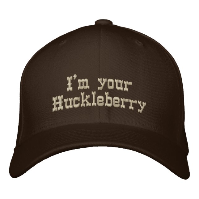 Gorra Bordada Soy tu Huckleberry (Anverso)
