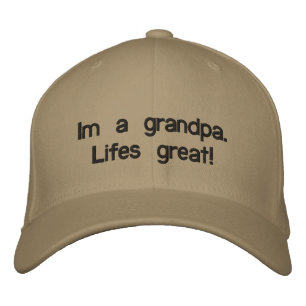 Gorra Bordada Soy un abuelo. ¡La vida es genial!