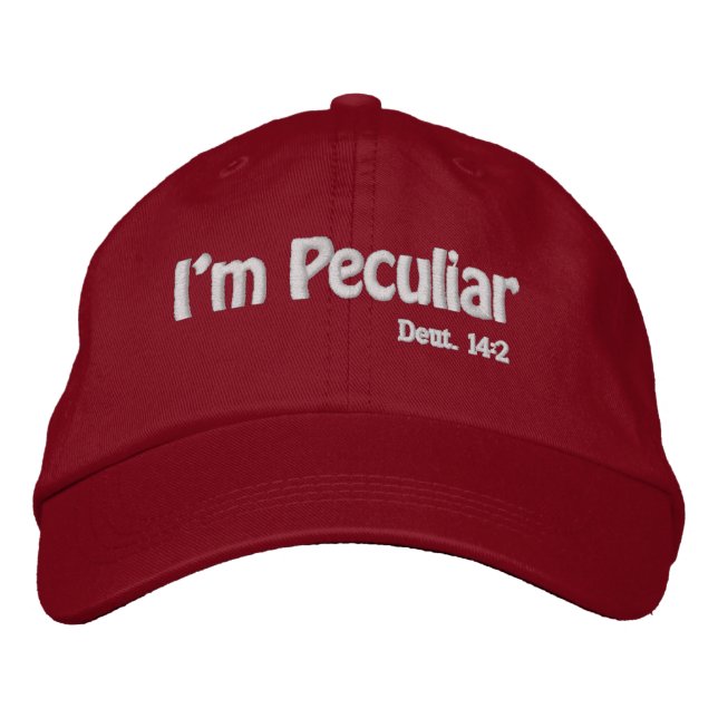Gorra Bordada Soy un Personalizar peculiar. (Anverso)