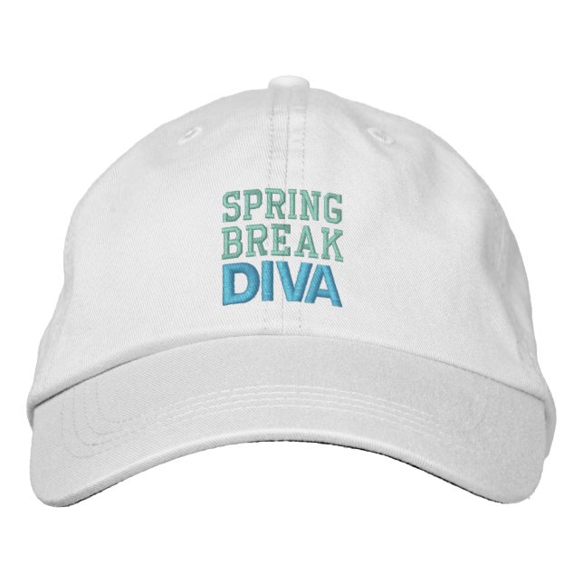 Gorra Bordada SPRING BREAK DIVA cap (Anverso)