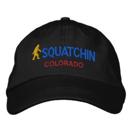 Gorra Bordada Squatchin y tu estado personalizado