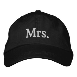 Gorra Bordada Sra. Embroidered Black Baseball Hat Cap: Missus