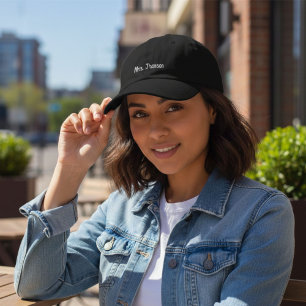 Gorra Bordada Sra. Nombre Personalizado regalo de novia regalo d