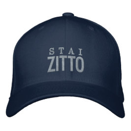 Gorra Bordada Stai Zitto Funny Be Quiet