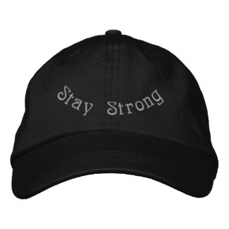 Gorra Bordada Stay Strong Classic Black Awareness Streetwear-Hat