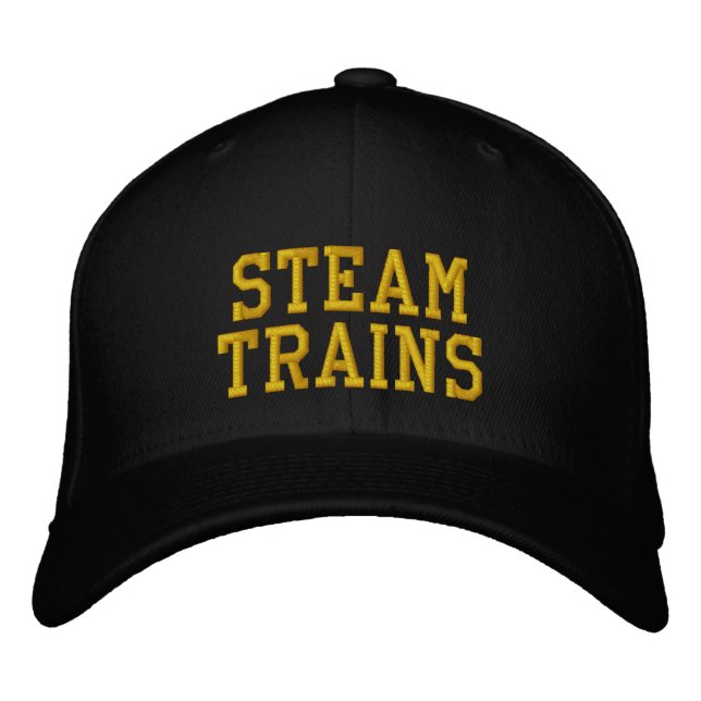 GORRA BORDADA STEAM TRAINS UK (Anverso)