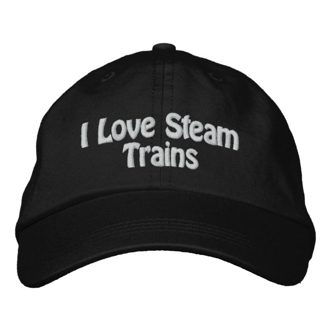 GORRA BORDADA STEAM TRAINS UK (Anverso)