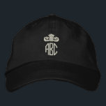 Gorra Bordada Su monograma personalizado<br><div class="desc">Cápsula de personalizable monogramada en formato benigno fácil de personalizar con su propio monograma personalizado GRATIS .. de Ricaso</div>