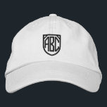 Gorra Bordada Su monograma personalizado<br><div class="desc">Cápsula de personalizable monogramada en formato benigno fácil de personalizar con su propio monograma personalizado GRATIS .. de Ricaso</div>