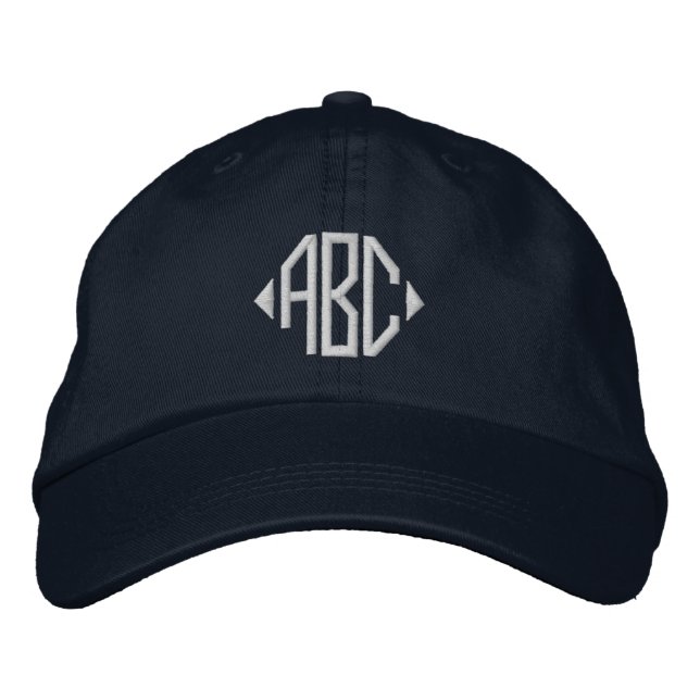 Gorra Bordada Su Monograma Personalizado  (Anverso)