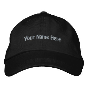 Gorra Bordada Su nombre aquí Personalizado Agradable Color Negro