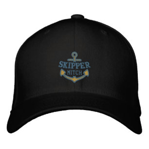 Gorra Bordada Su nombre en el navegante de Nautical Anchor Embro