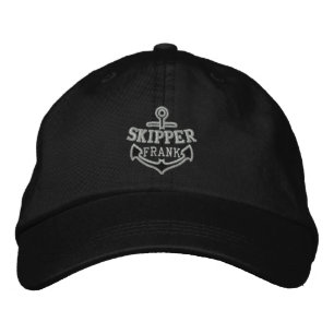Gorra Bordada Su nombre en el navegante de Nautical Anchor Embro