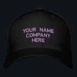 Gorra Bordada Su nombre Personalizado Texto y borde de color bor<br><div class="desc">Elija Color y fuente - Diseñar sus propios sombreros de béisbol o de negocios embrocados personalizados con texto Personalizado - Añadir su texto - Nombre - Compañía / Número / Carta / Eslogan - Etiquetado / o Sitio web , Teléfono , Correo electrónico , Mano de medios sociales , Dirección...</div>