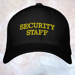 Gorra Bordada Su personal de seguridad de texto cualquier hilo d