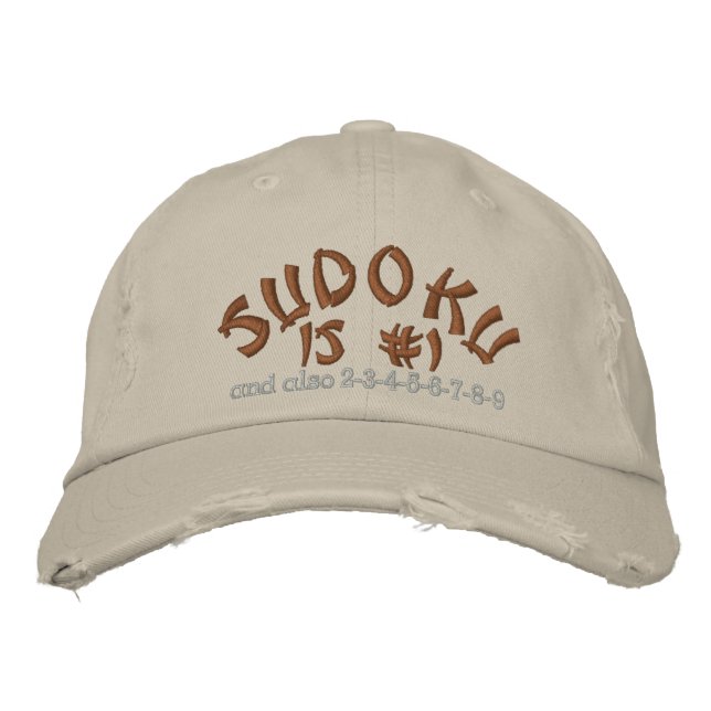 Gorra Bordada Sudoku, es #1 (Anverso)