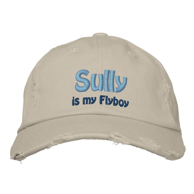 Gorra Bordada Sully es mi Flyboy, US Airways, vuelo 1549 (Anverso)